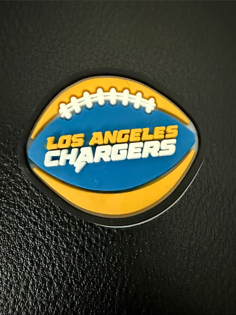 Football croc charm Los Angeles chargers  - Blue & Gold